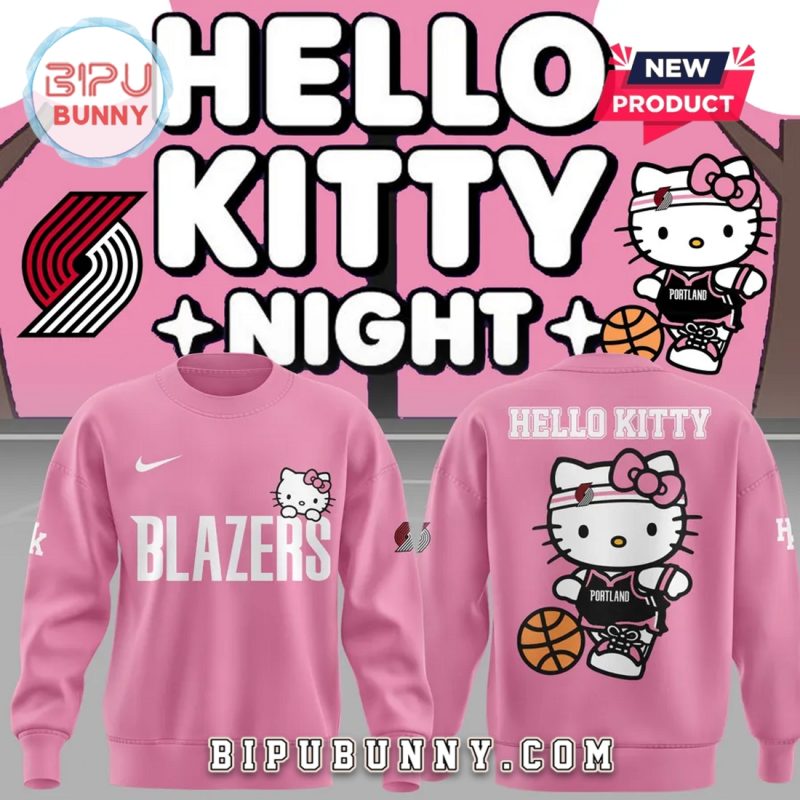 Portland Trail Blazers x Hello Kitty Pink Hoodie