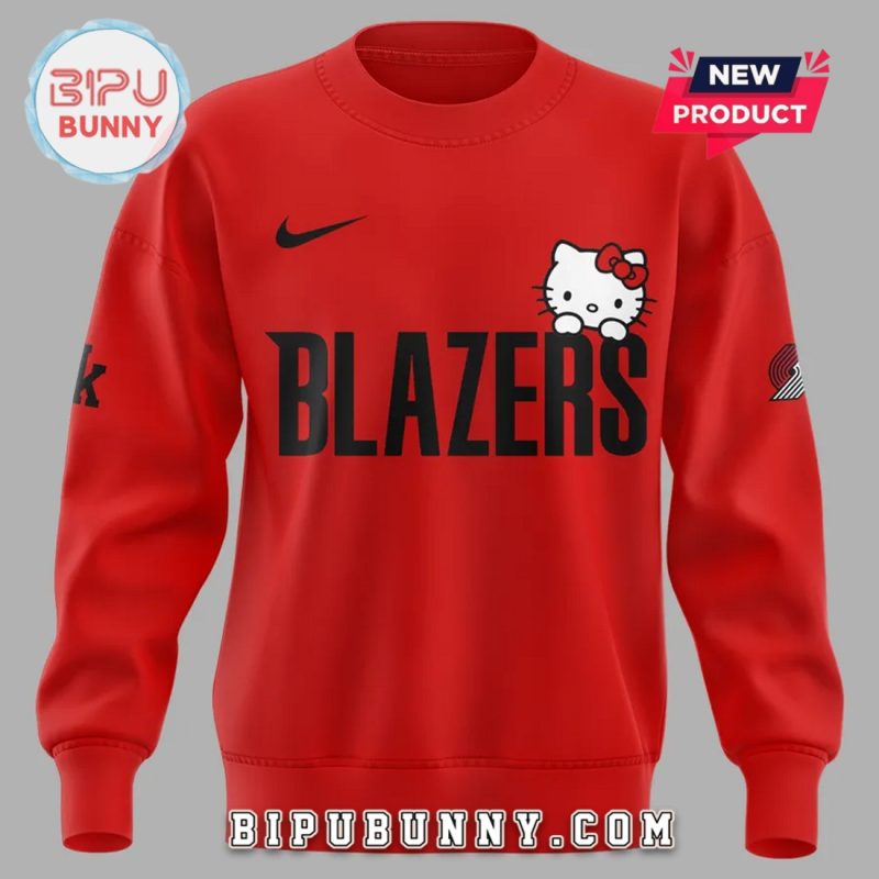 Portland Trail Blazers x Hello Kitty Red Hoodie