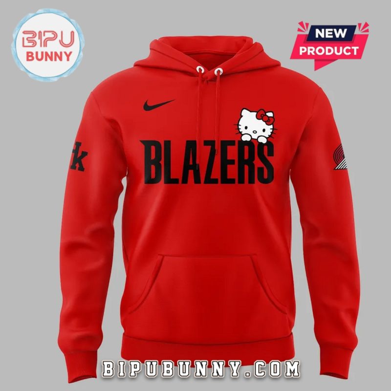 Portland Trail Blazers x Hello Kitty Red Hoodie