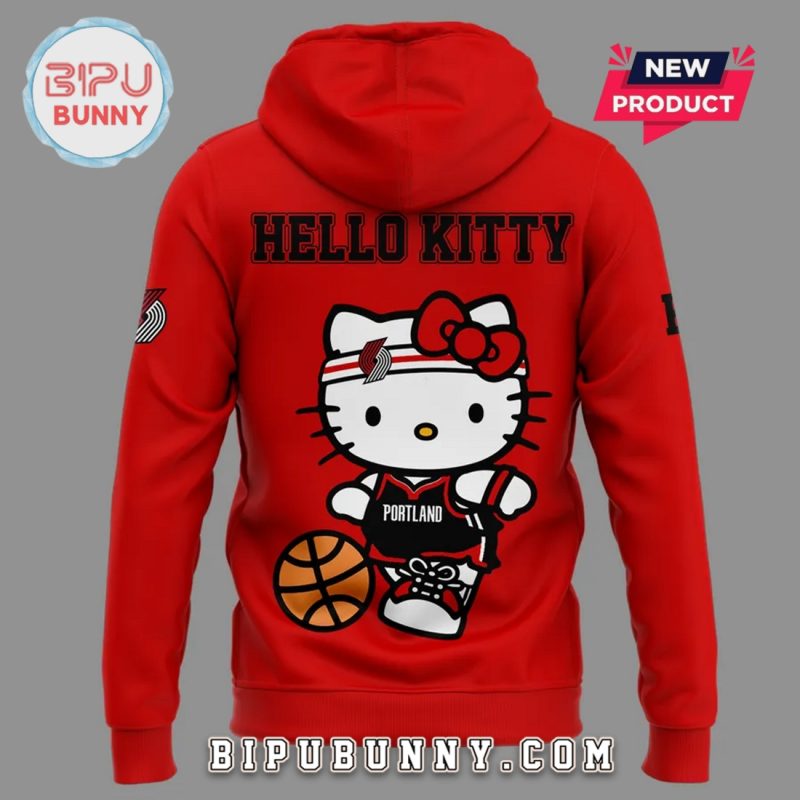 Portland Trail Blazers x Hello Kitty Red Hoodie