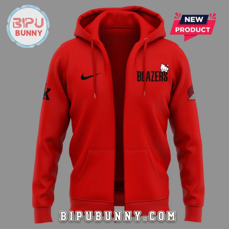 Portland Trail Blazers x Hello Kitty Red Hoodie