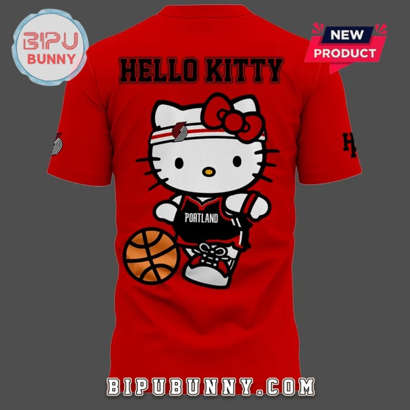 Portland Trail Blazers x Hello Kitty Red Hoodie