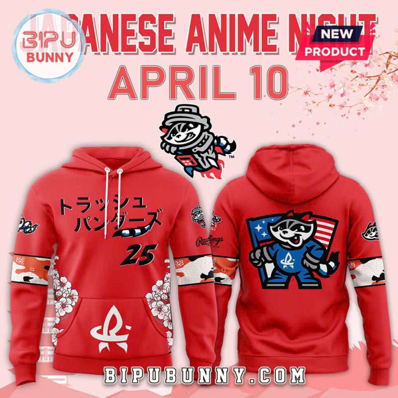 Rocket City Trash Pandas 2025 Japanese Anime Night Hoodie