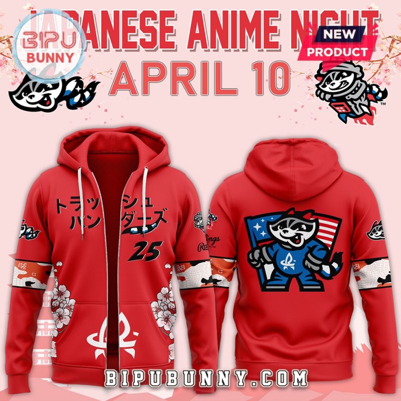 Rocket City Trash Pandas 2025 Japanese Anime Night Hoodie