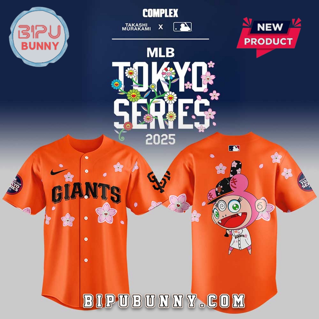San Francisco Giants Takashi Murakami Tokyo Series Baseball Jersey San Francisco Giants Takashi Murakami Tokyo Series Baseball Jersey