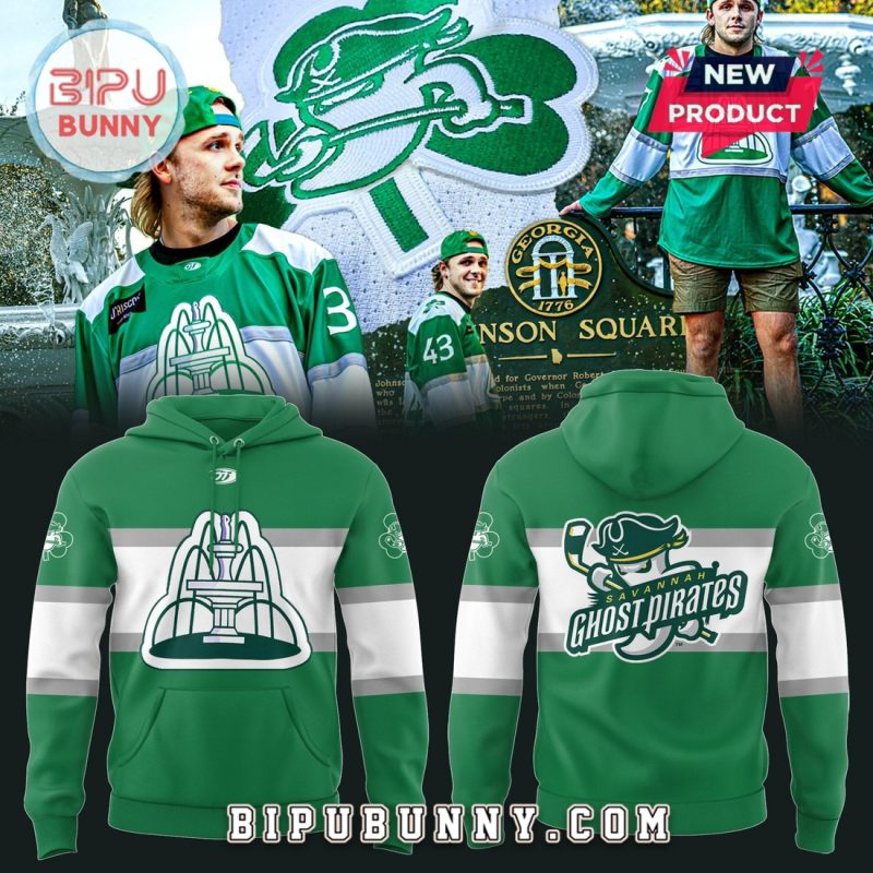 Savannah Ghost Pirates 2025 St. Patrick Day Hoodie And Pants
