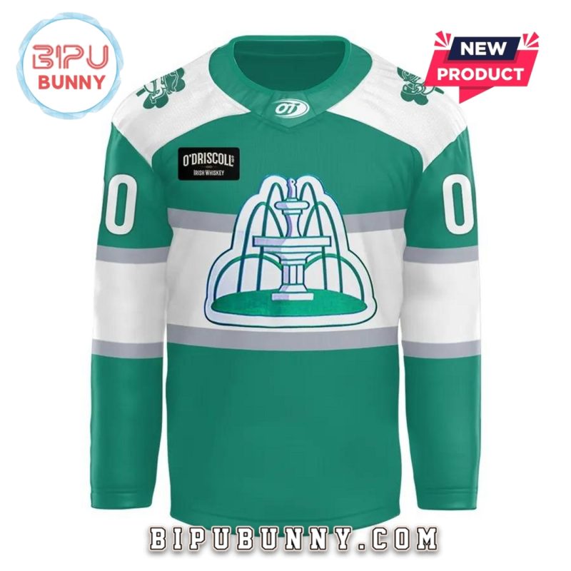 Savannah Ghost Pirates ECHL 2025 St. Patrick Day Hockey Jersey