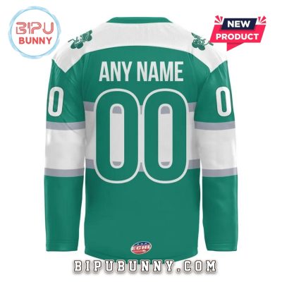 Savannah Ghost Pirates ECHL 2025 St. Patrick Day Hockey Jersey