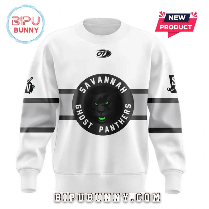 Savannah Ghost Pirates ECHL 2025 White Hoodie