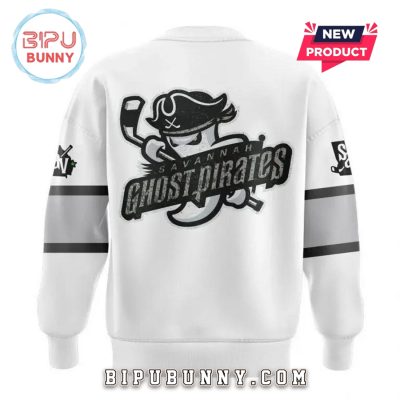 Savannah Ghost Pirates ECHL 2025 White Hoodie
