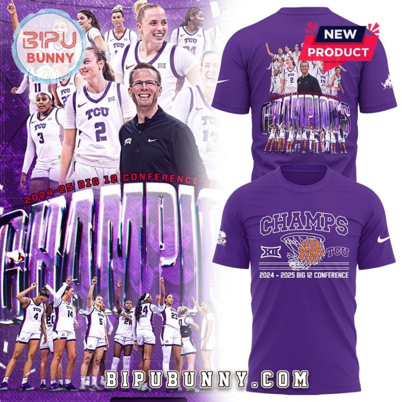 TCU Horned Frogs Big 12 Basketball Champions Hoodie