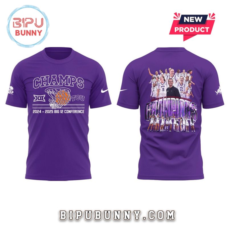 TCU Horned Frogs Big 12 Basketball Champions Hoodie