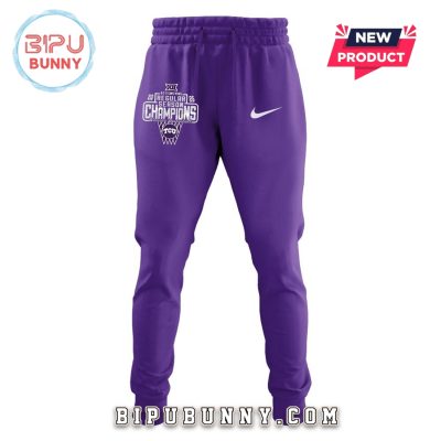 TCU Horned Frogs Big 12 Basketball Champions Hoodie And Pants
