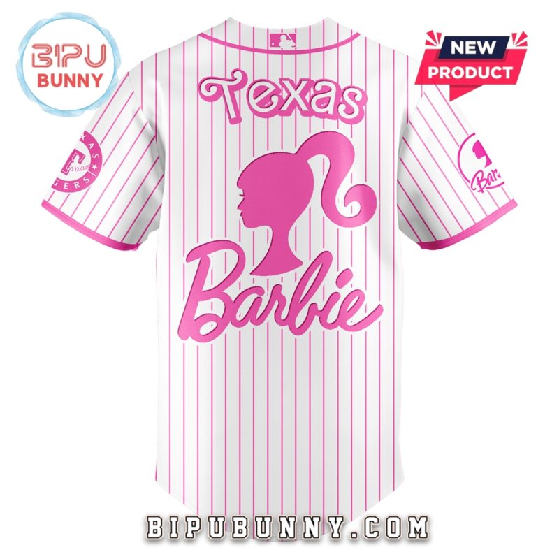 Texas Rangers MLB x Barbie Night Game Baseball Jersey