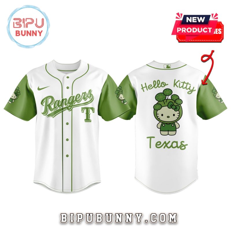 Texas Rangers x 32 Algae Hello Kitty Baseball Jersey
