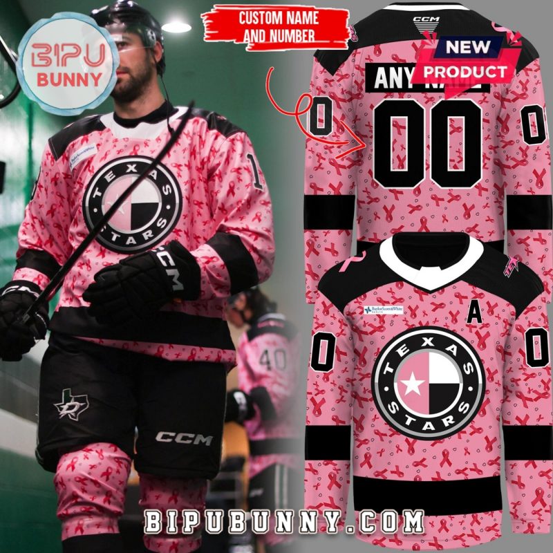 Texas Stars ECHL 2025 Limited Fight Cancer Hockey Jersey