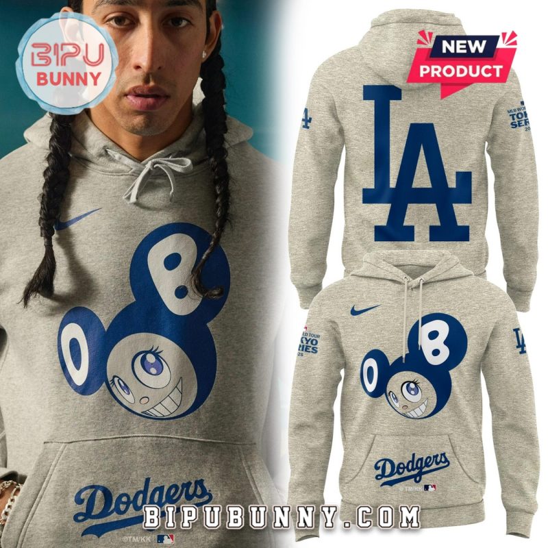 Tokyo Series 2025 Dodgers Gray Hoodie