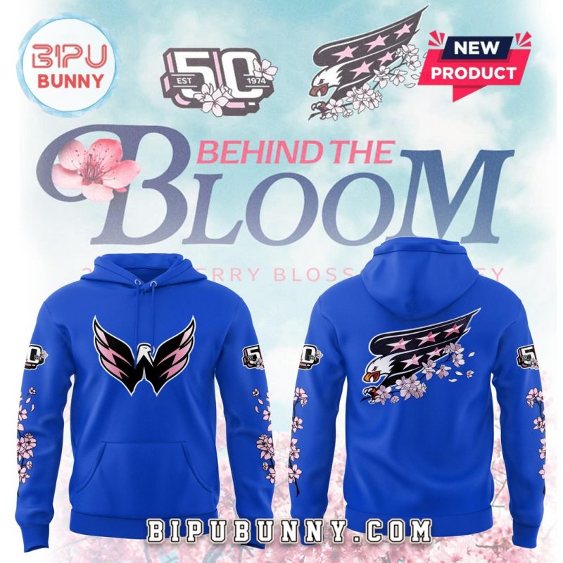 Washington Capitals Behind The Blossom Blue Hoodie And Pants
