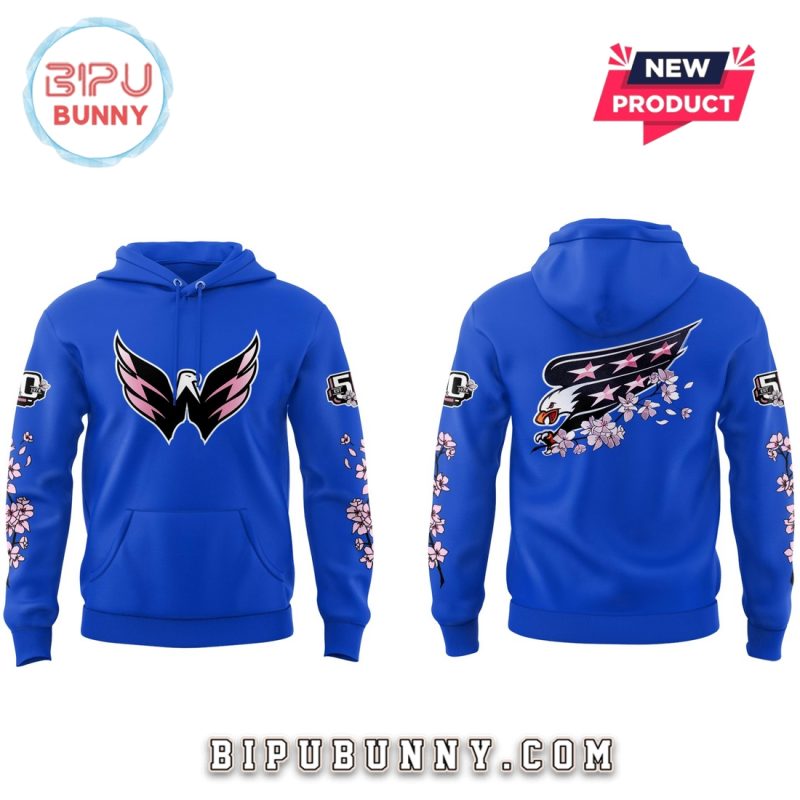 Washington Capitals Behind The Blossom Blue Hoodie And Pants