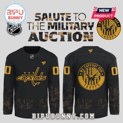 Washington Capitals Personalized Salute to Military Hockey Jersey