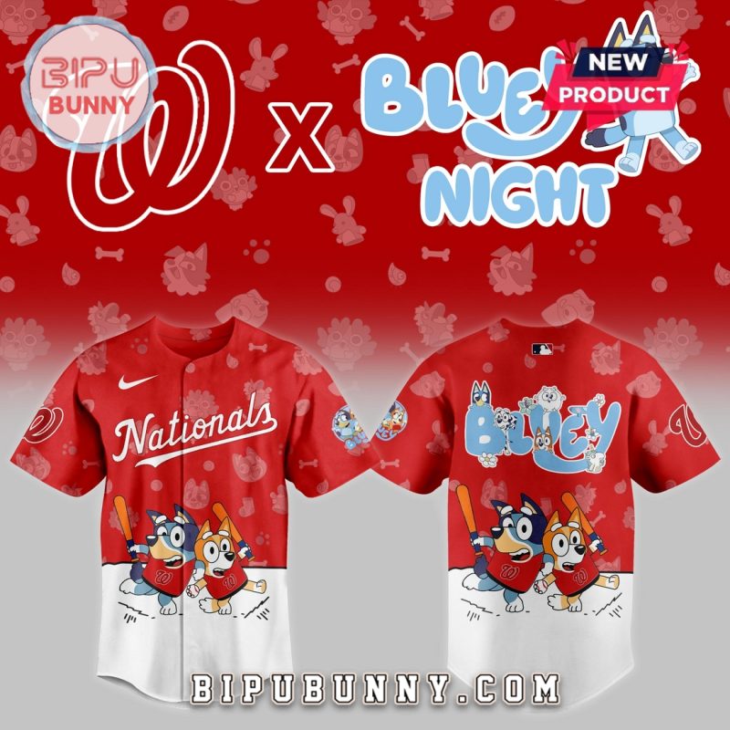 Washington Nationals 2025 Bluey Night Baseball Jersey