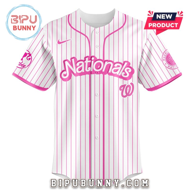 Washington Nationals MLB x Barbie Night Game Baseball Jersey
