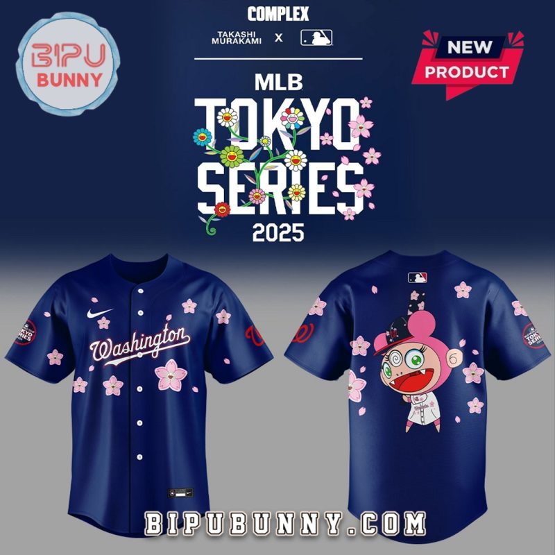 Washington Nationals Takashi Murakami Tokyo Series Baseball Jersey