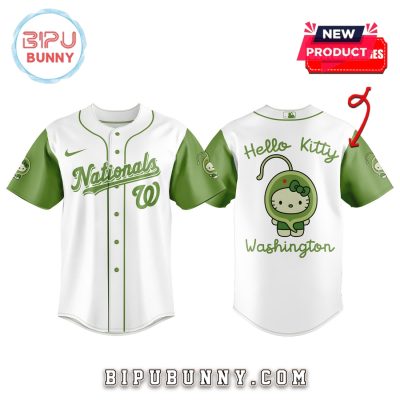 Washington Nationals x 32 Algae Hello Kitty Baseball Jersey