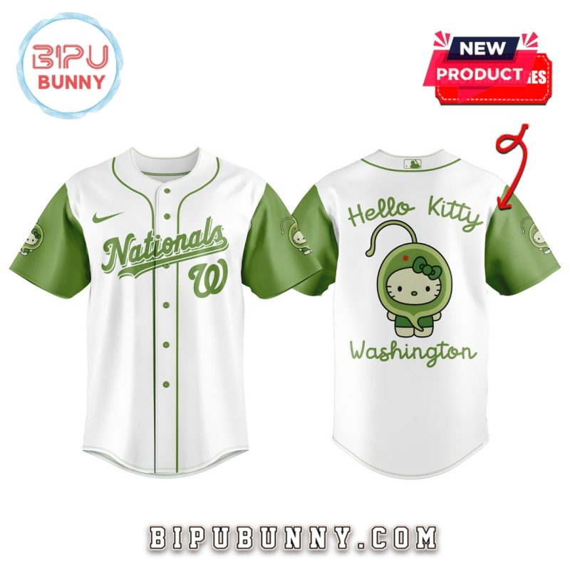 Washington Nationals x 32 Algae Hello Kitty Baseball Jersey
