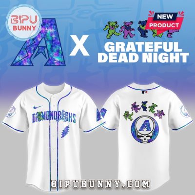 Arizona Diamondbacks 2025 Grateful Dead Night Baseball Jersey
