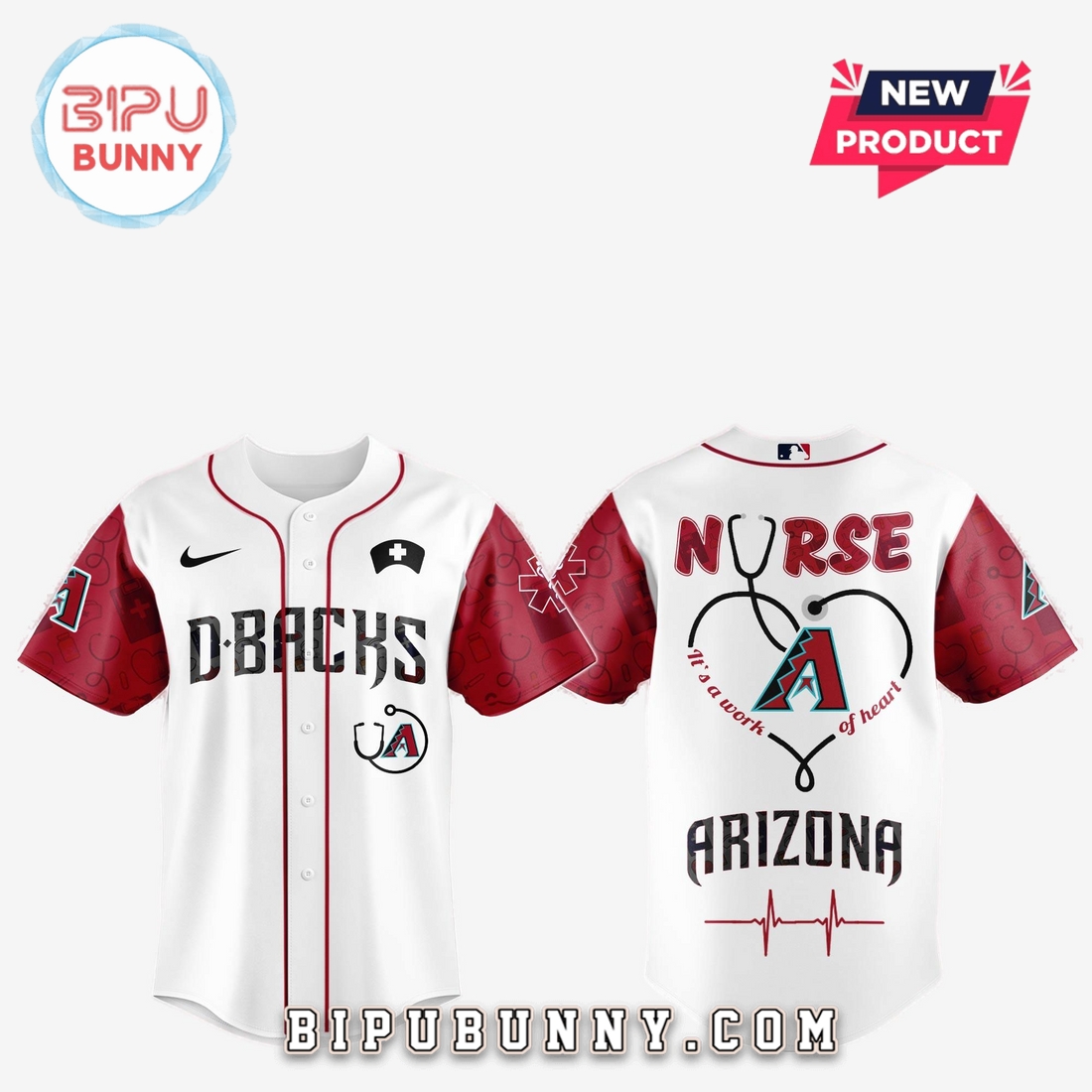 Arizona Diamondbacks MLB Nurses Game Night Baseball Jersey Arizona Diamondbacks MLB Nurses Game Night Baseball Jersey