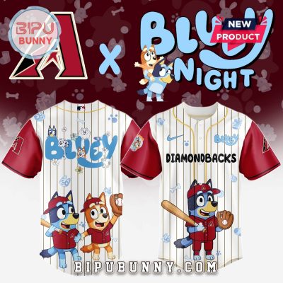 Arizona Diamondbacks MLB x Bluey And Bingo Baseball Jersey