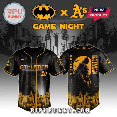 Athletics MLB x Batman Game Night Baseball Jersey