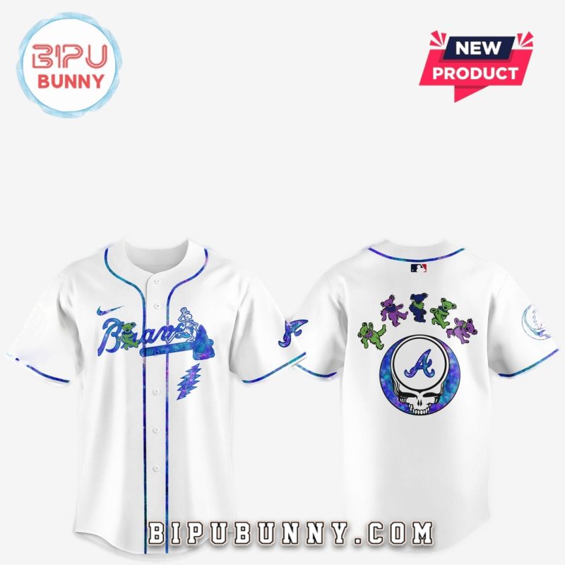Atlanta Braves 2025 Grateful Dead Night Baseball Jersey
