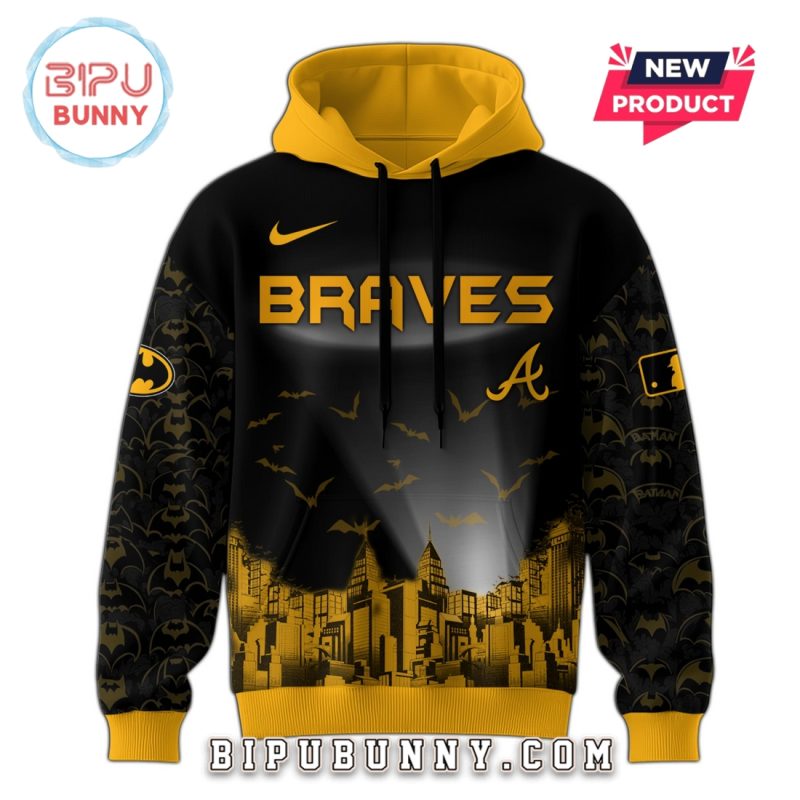 Atlanta Braves MLB x Batman Game Night Hoodie And Pants