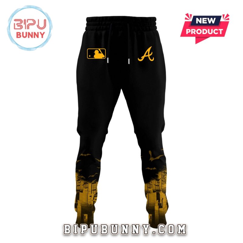 Atlanta Braves MLB x Batman Game Night Hoodie And Pants