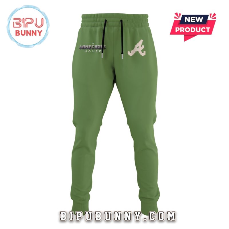 Atlanta Braves MLB x Minecraft Movie Night Hoodie And Pants