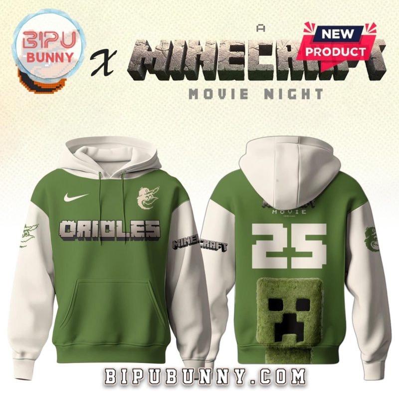 Baltimore Orioles MLB x Minecraft Movie Night Hoodie And Pants