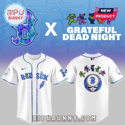 Boston Red Sox 2025 Grateful Dead Night Baseball Jersey