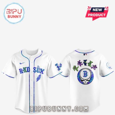 Boston Red Sox 2025 Grateful Dead Night Baseball Jersey
