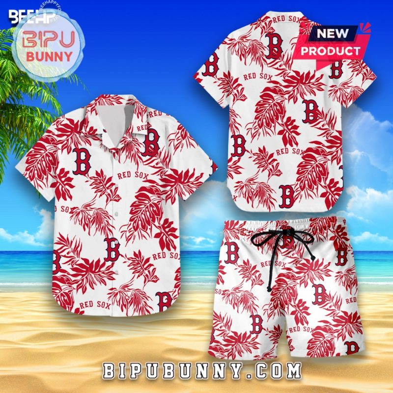Boston Red Sox Beach Outfit Hawaiian Shirt