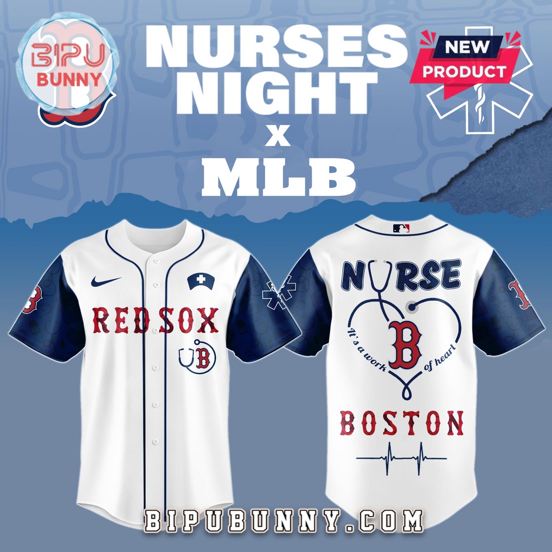 Boston Red Sox MLB Nurses Game Night Baseball Jersey Boston Red Sox MLB Nurses Game Night Baseball Jersey