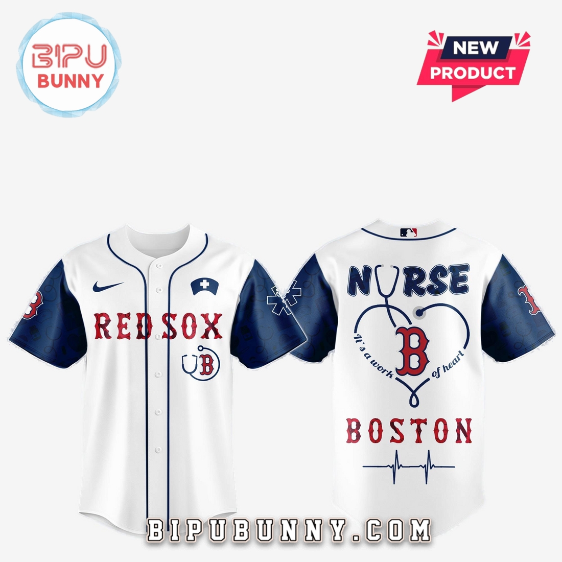Boston Red Sox MLB Nurses Game Night Baseball Jersey Boston Red Sox MLB Nurses Game Night Baseball Jersey