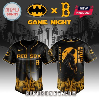 Boston Red Sox MLB x Batman Game Night Baseball Jersey