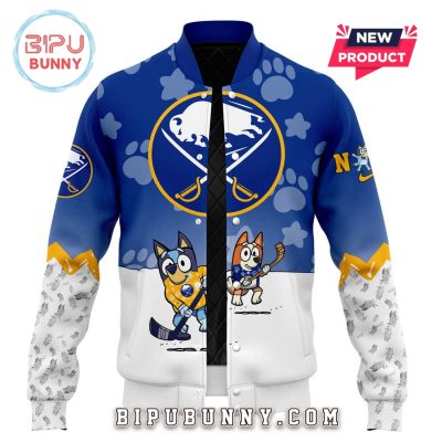 Buffalo Sabres Bluey and Bingo 2025 Baseball Jacket