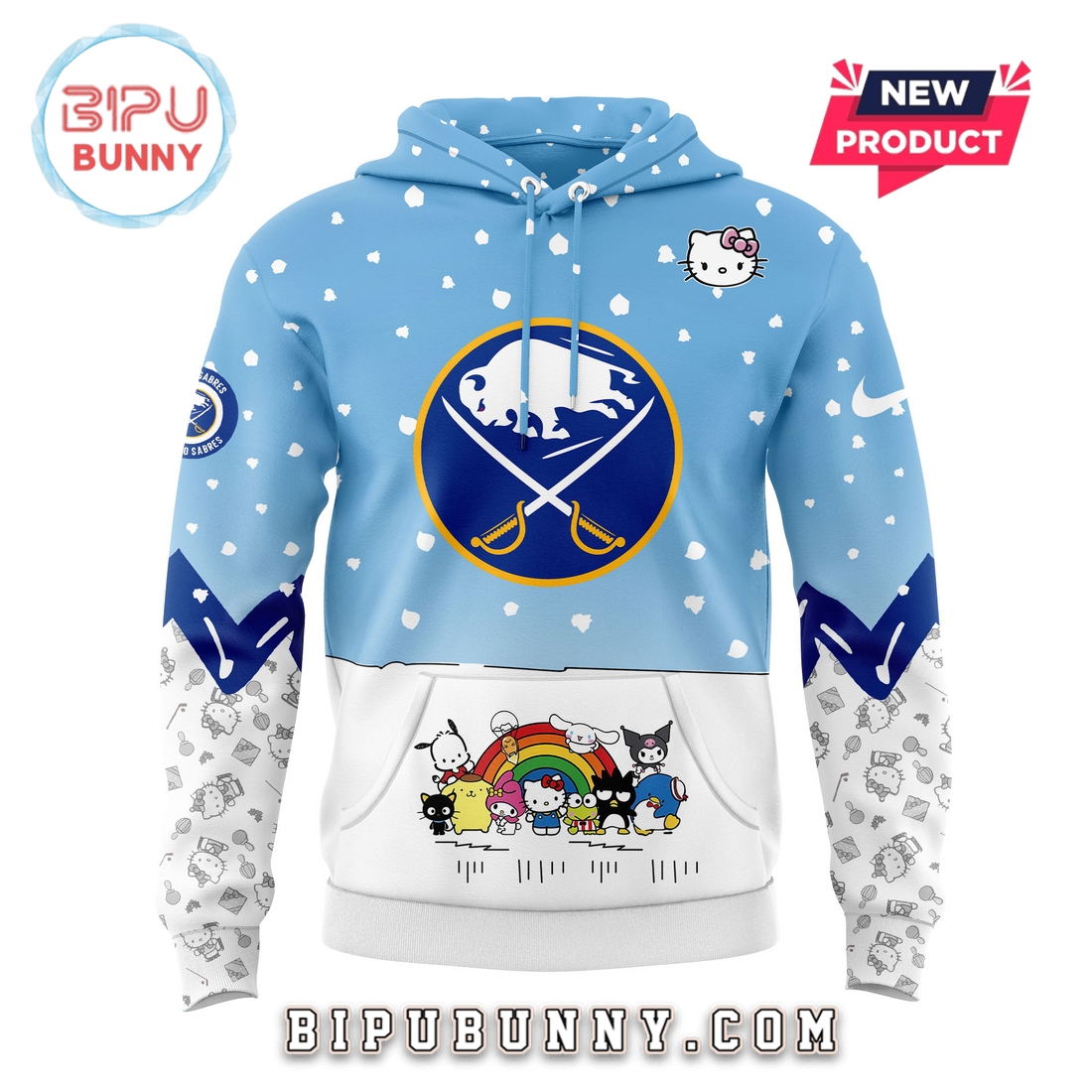 Buffalo Sabres x Hello Kitty 2025 Hoodie Buffalo Sabres x Hello Kitty 2025 Hoodie