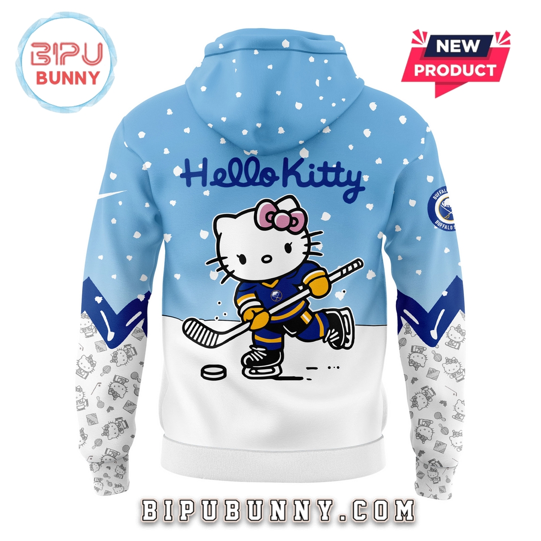 Buffalo Sabres x Hello Kitty 2025 Hoodie Buffalo Sabres x Hello Kitty 2025 Hoodie