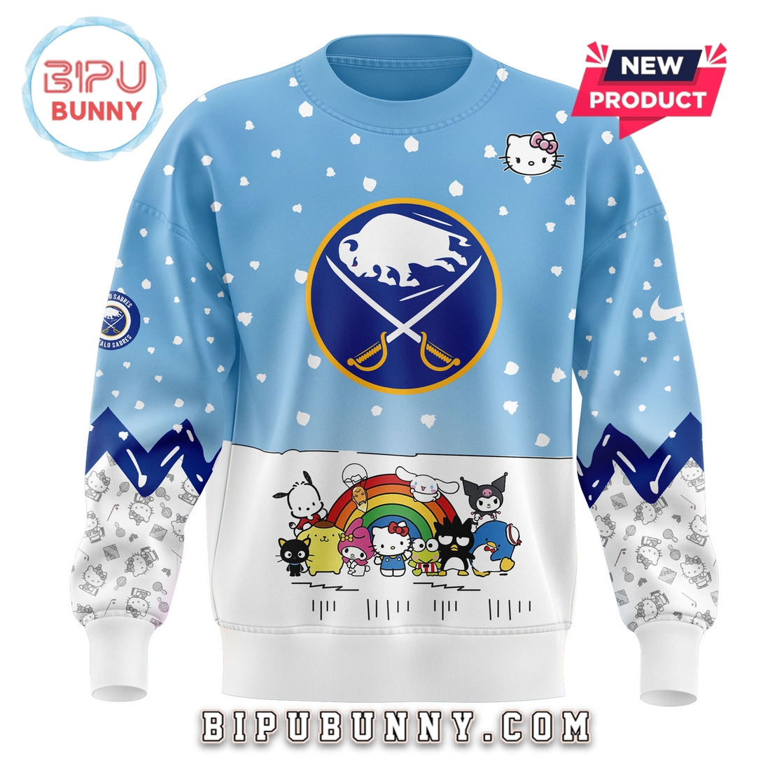 Buffalo Sabres x Hello Kitty 2025 Hoodie Buffalo Sabres x Hello Kitty 2025 Hoodie
