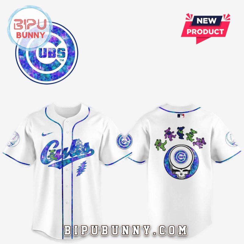 Chicago Cubs 2025 Grateful Dead Night Baseball Jersey