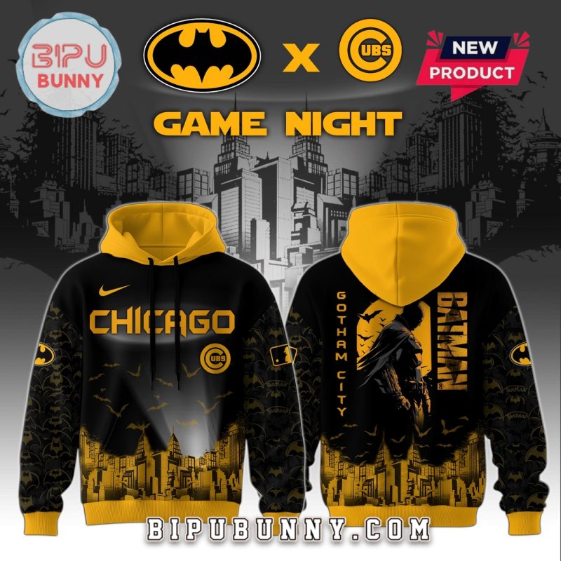 Chicago Cubs MLB x Batman Game Night Hoodie And Pants